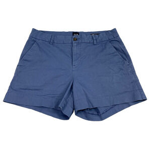 GAP Relaxed Girlfriend Shorts Womens Size‎ 12 Chino Blue Pockets Casual